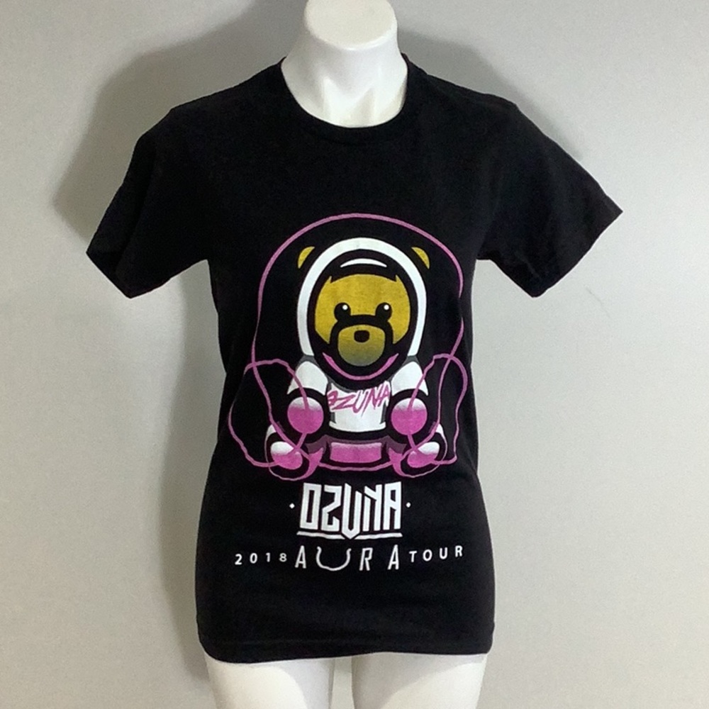 Ozuna Aura US Tour 2018 SS Graphic T-Shirt Black Unisex Sz S Reggaeton